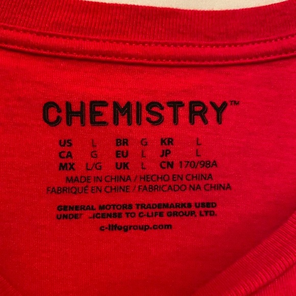 Red Corvette Tee size L - Picture 3 of 3